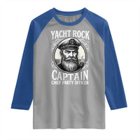Funny Yacht Rock Captain Raglan Shirt Chief Party Officer Pontoon Boat Sailor - Wonder Print Shop