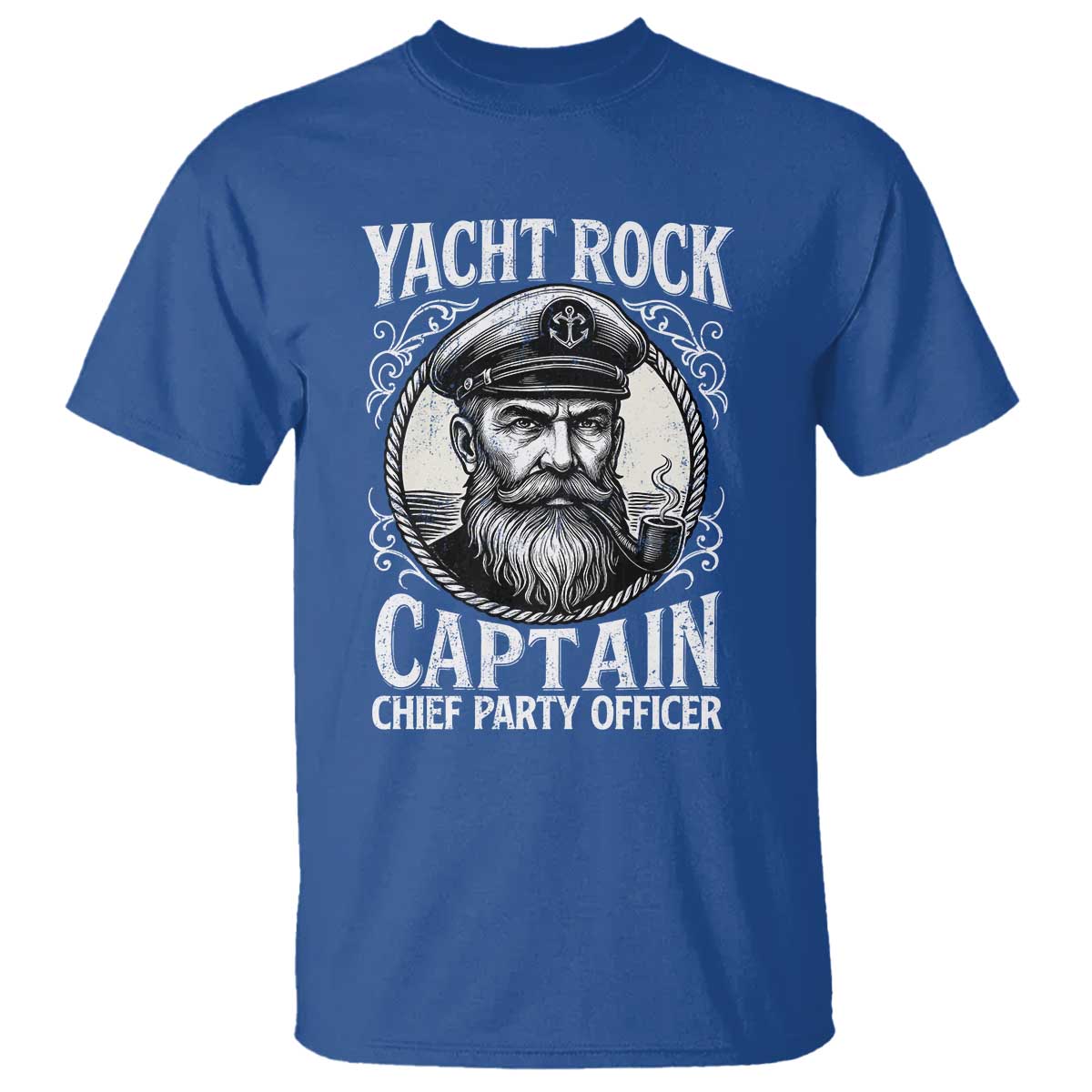 Funny Yacht Rock Captain T Shirt Chief Party Officer Pontoon Boat Sailor - Wonder Print Shop