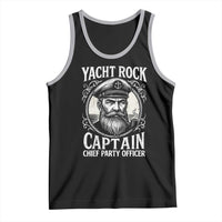 Funny Yacht Rock Captain Tank Top Chief Party Officer Pontoon Boat Sailor - Wonder Print Shop