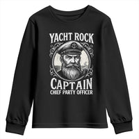 Funny Yacht Rock Captain Youth Sweatshirt Chief Party Officer Pontoon Boat Sailor - Wonder Print Shop