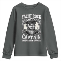 Funny Yacht Rock Captain Youth Sweatshirt Chief Party Officer Pontoon Boat Sailor - Wonder Print Shop