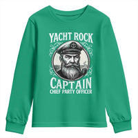 Funny Yacht Rock Captain Youth Sweatshirt Chief Party Officer Pontoon Boat Sailor - Wonder Print Shop