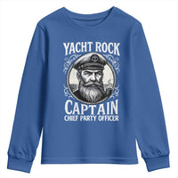 Funny Yacht Rock Captain Youth Sweatshirt Chief Party Officer Pontoon Boat Sailor - Wonder Print Shop