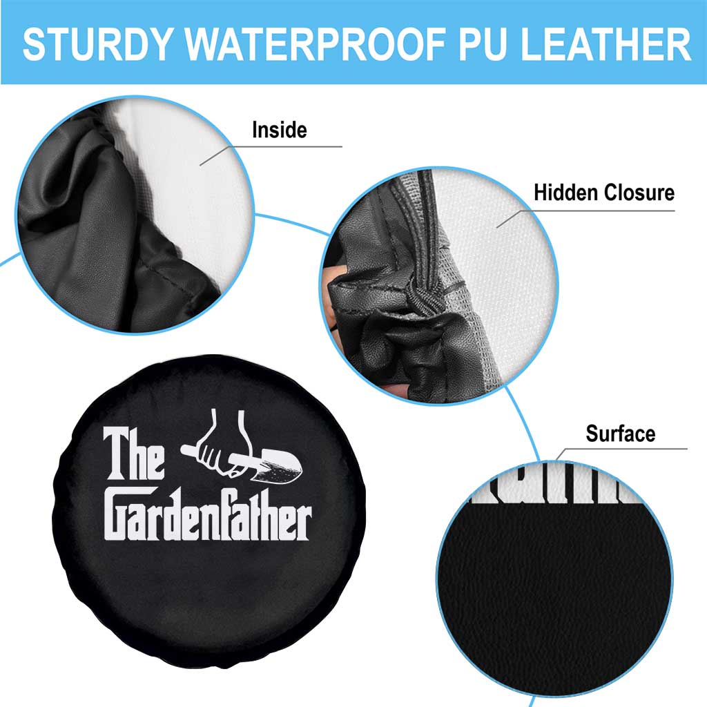 The Gardenfather Spare Tire Cover Gardener Parody Gardening Fathers Day - Wonder Print Shop