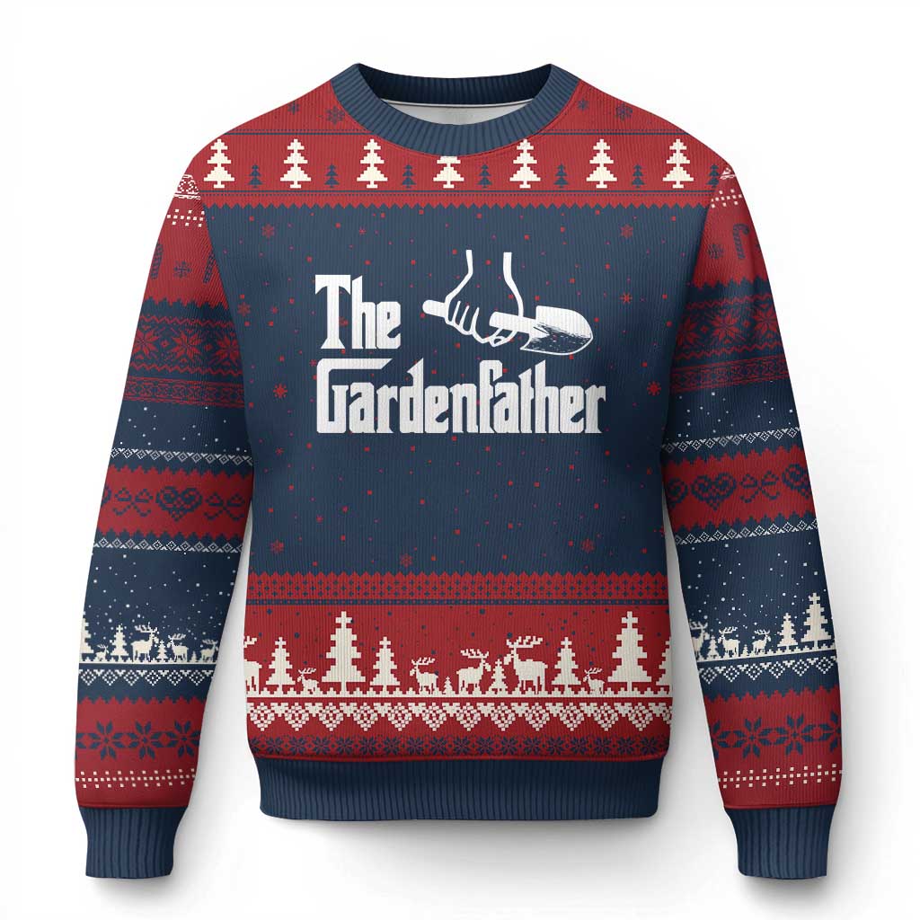 The Gardenfather Ugly Christmas Sweater Gardener Parody Gardening Fathers Day - Wonder Print Shop