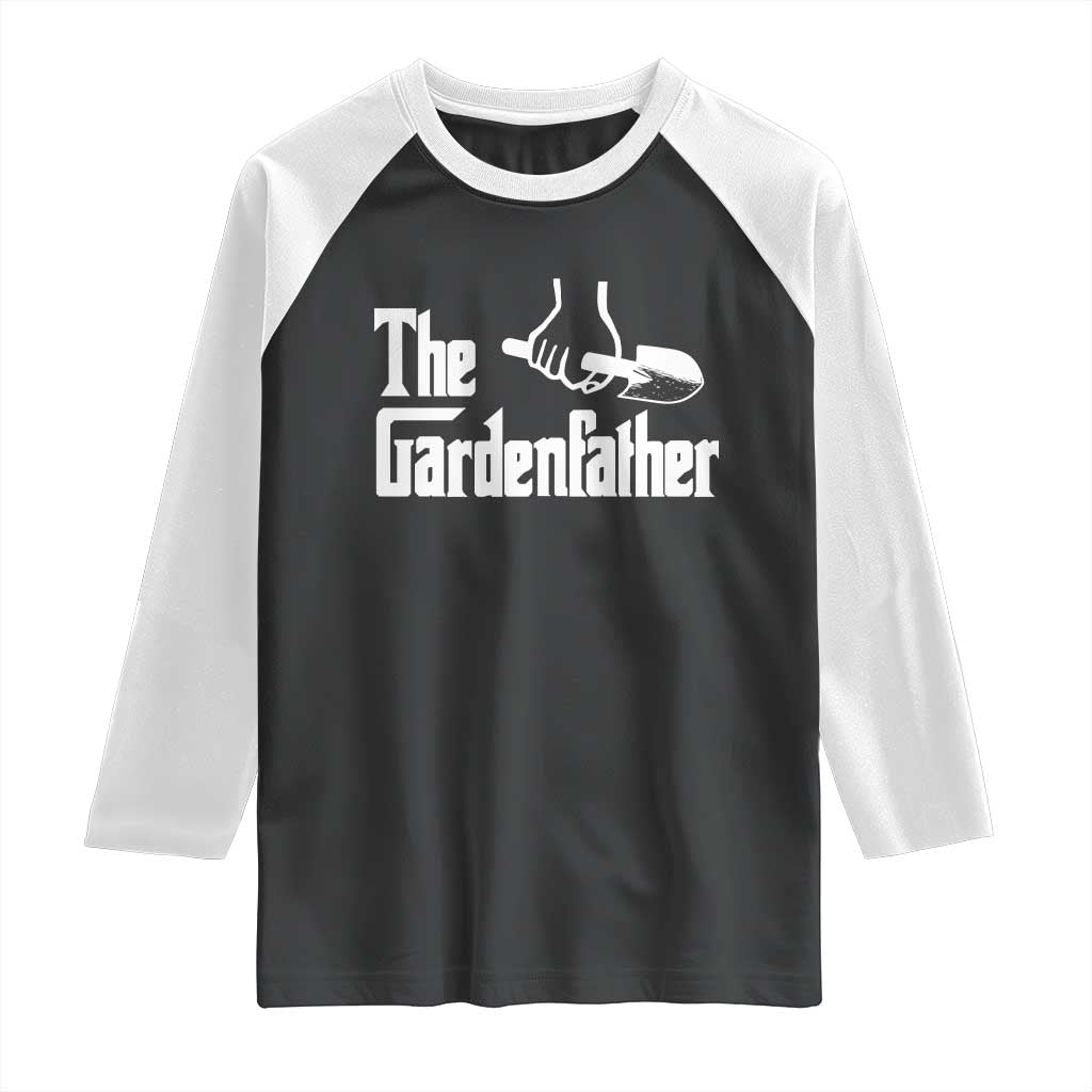 The Gardenfather Raglan Shirt Gardener Parody Gardening Fathers Day - Wonder Print Shop