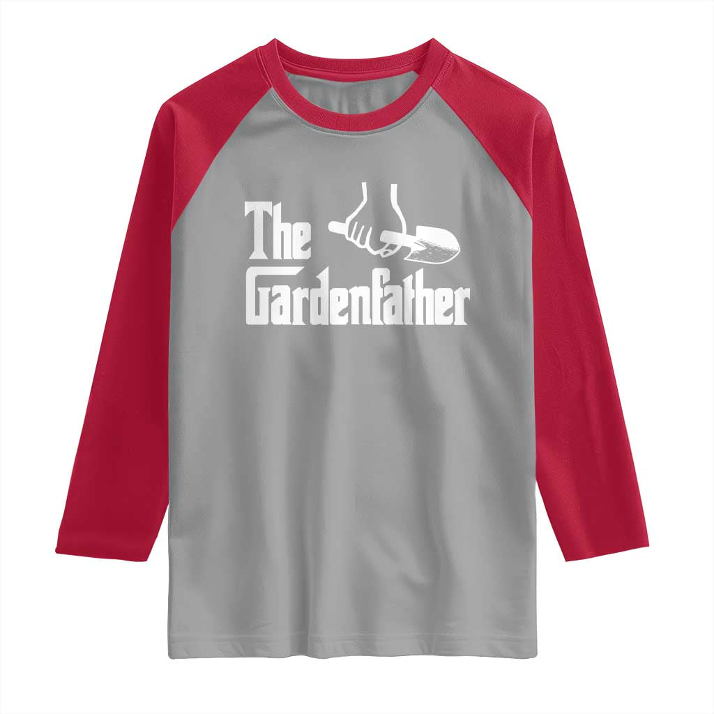The Gardenfather Raglan Shirt Gardener Parody Gardening Fathers Day - Wonder Print Shop
