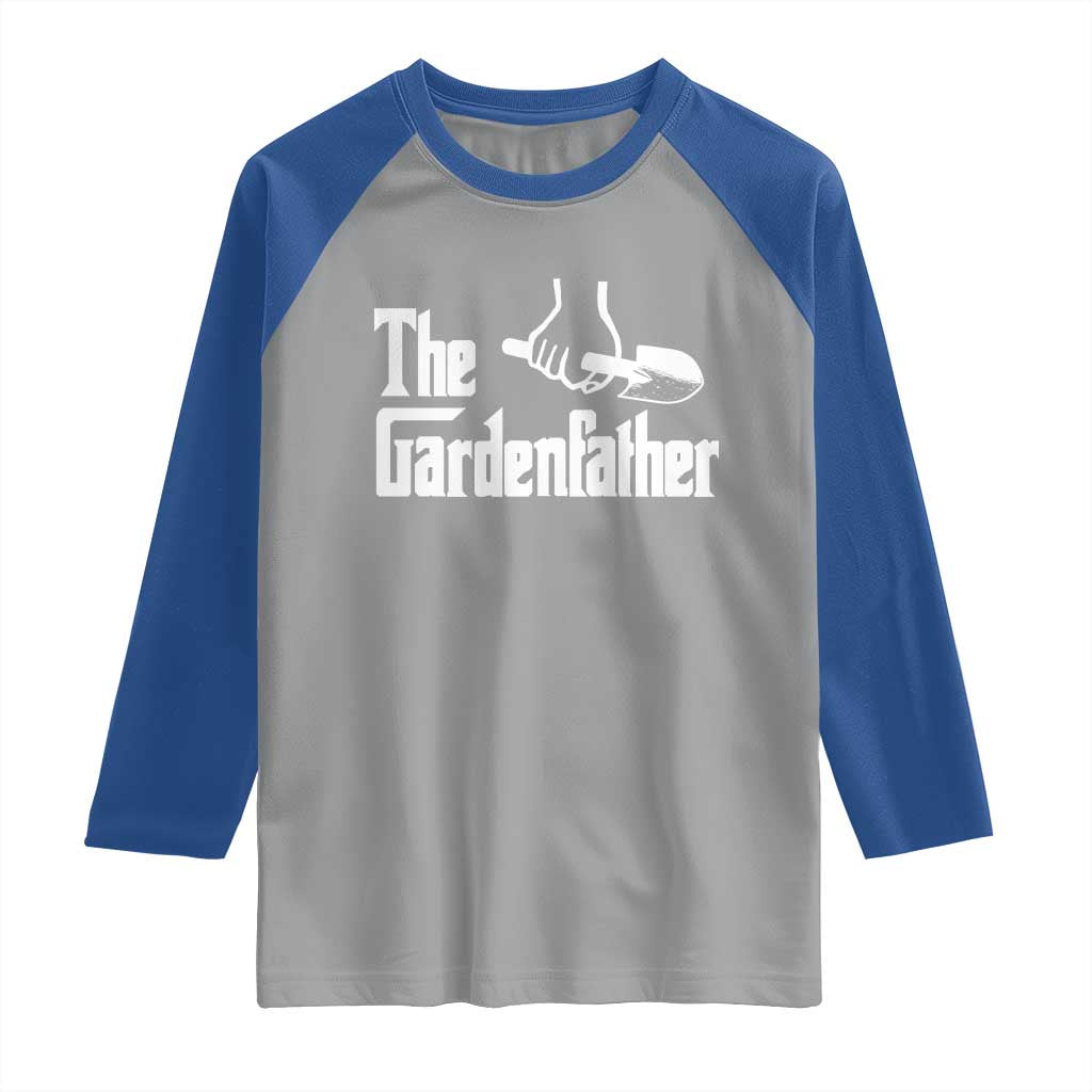 The Gardenfather Raglan Shirt Gardener Parody Gardening Fathers Day - Wonder Print Shop