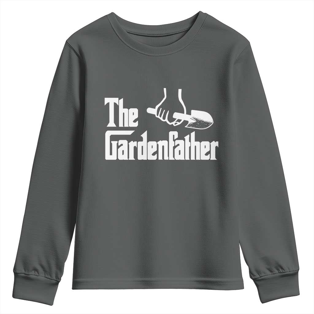 The Gardenfather Youth Sweatshirt Gardener Parody Gardening Fathers Day - Wonder Print Shop