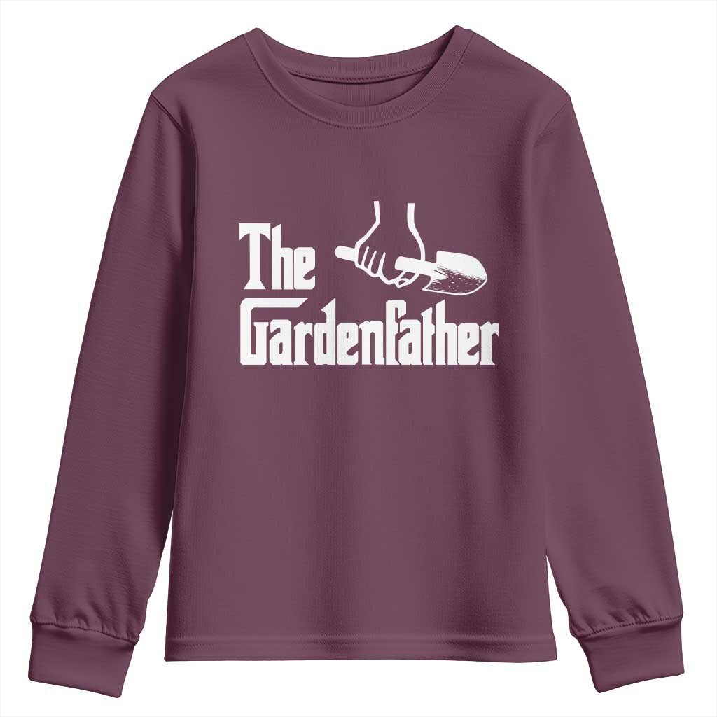 The Gardenfather Youth Sweatshirt Gardener Parody Gardening Fathers Day - Wonder Print Shop