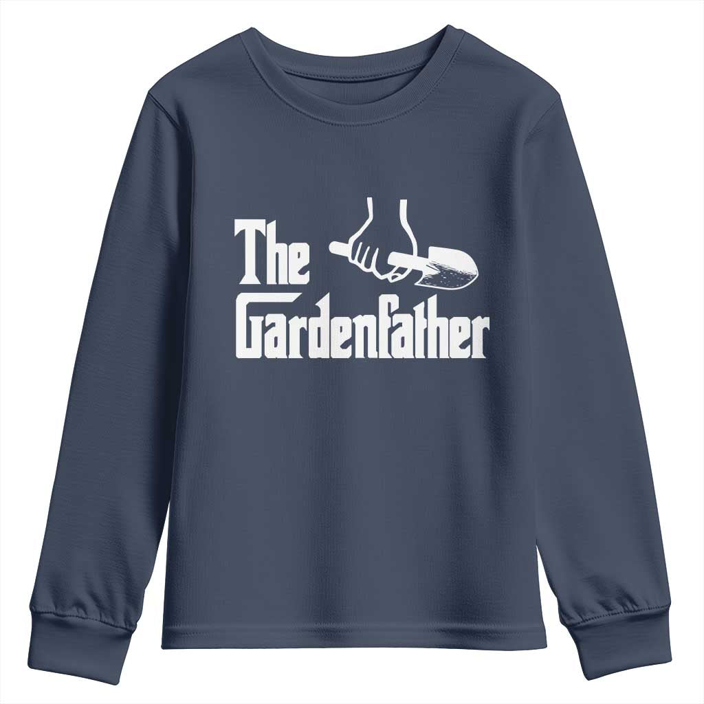The Gardenfather Youth Sweatshirt Gardener Parody Gardening Fathers Day - Wonder Print Shop
