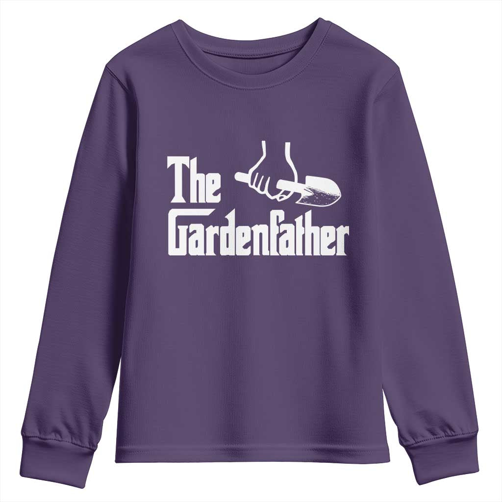 The Gardenfather Youth Sweatshirt Gardener Parody Gardening Fathers Day - Wonder Print Shop