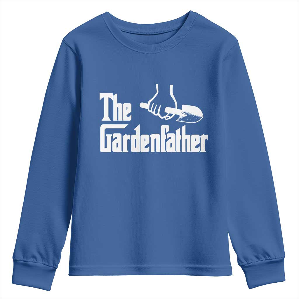 The Gardenfather Youth Sweatshirt Gardener Parody Gardening Fathers Day - Wonder Print Shop