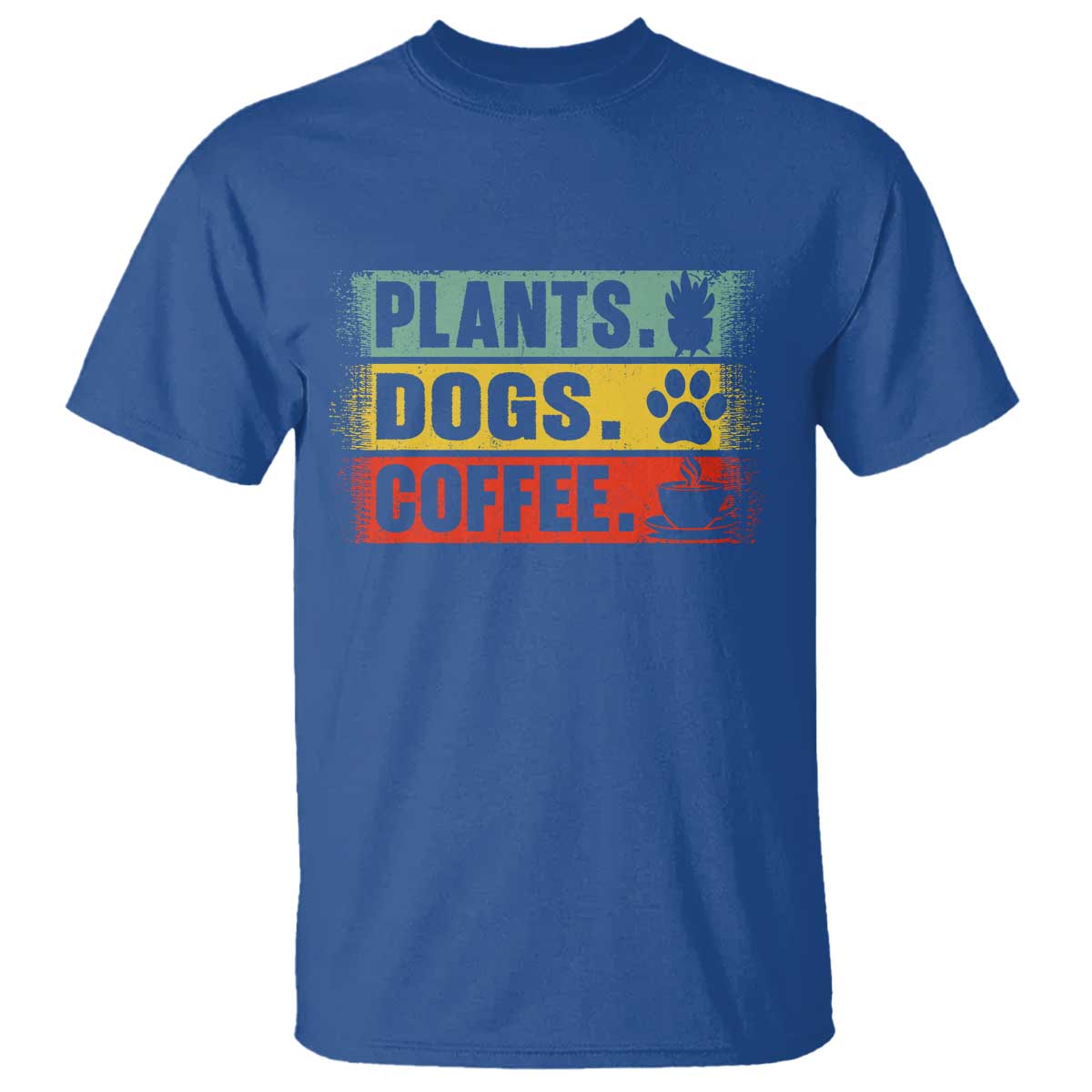 Plants Dogs Coffee T Shirt Retro Gardening And Dog Lover - Wonder Print Shop