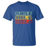 Plants Dogs Coffee T Shirt Retro Gardening And Dog Lover - Wonder Print Shop