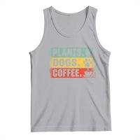 Plants Dogs Coffee Tank Top Retro Gardening And Dog Lover - Wonder Print Shop