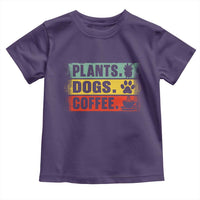 Plants Dogs Coffee Toddler T Shirt Retro Gardening And Dog Lover - Wonder Print Shop