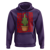 Funny What The Fucculent Hoodie Cactus Succulents Plants Gardening - Wonder Print Shop