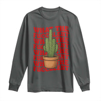 Funny What The Fucculent Long Sleeve Shirt Cactus Succulents Plants Gardening - Wonder Print Shop