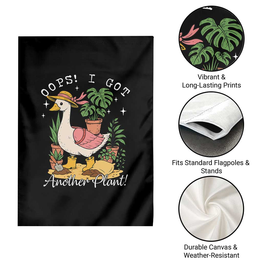Funny Oops I Got Another Plant Garden Flag Silly-Goose Gardener Plant Lady - Wonder Print Shop