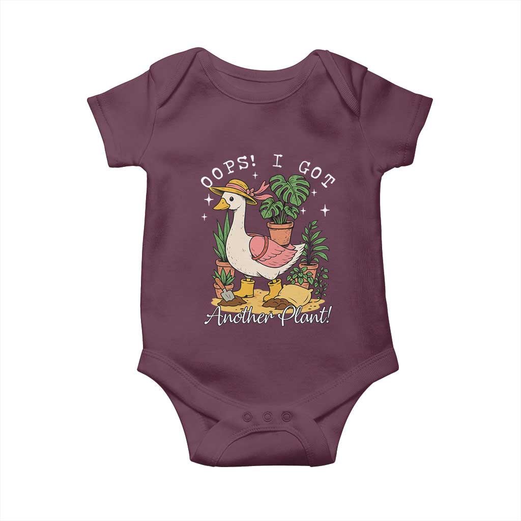 Funny Oops I Got Another Plant Baby Onesie Silly-Goose Gardener Plant Lady - Wonder Print Shop