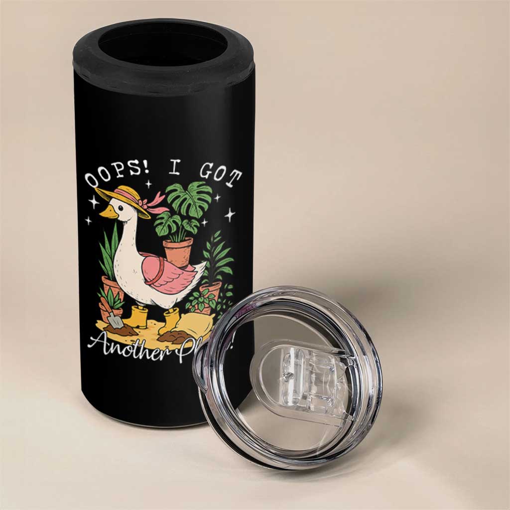 Funny Oops I Got Another Plant 4 in 1 Can Cooler Tumbler Silly-Goose Gardener Plant Lady - Wonder Print Shop