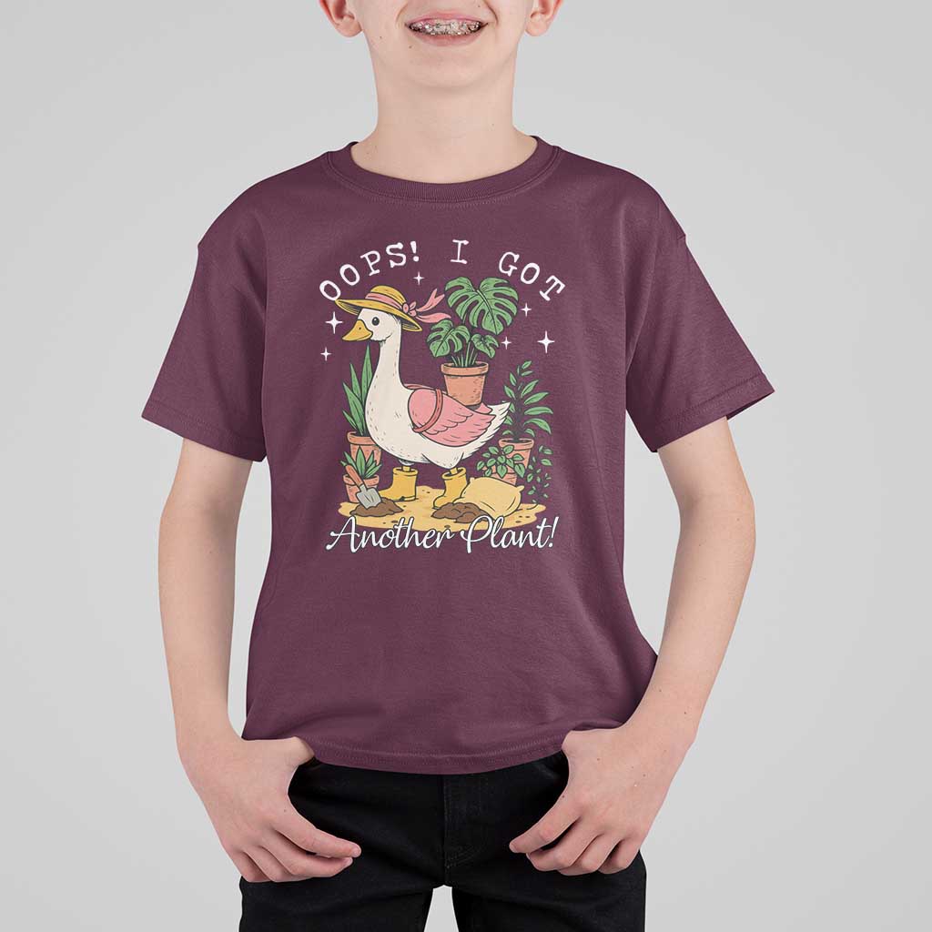 Funny Oops I Got Another Plant T Shirt For Kid Silly-Goose Gardener Plant Lady - Wonder Print Shop