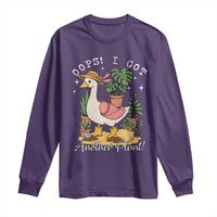 Funny Oops I Got Another Plant Long Sleeve Shirt Silly-Goose Gardener Plant Lady - Wonder Print Shop