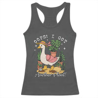 Funny Oops I Got Another Plant Racerback Tank Top Silly-Goose Gardener Plant Lady - Wonder Print Shop