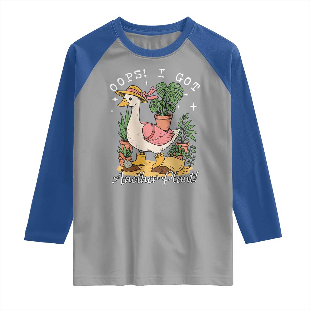 Funny Oops I Got Another Plant Raglan Shirt Silly-Goose Gardener Plant Lady - Wonder Print Shop