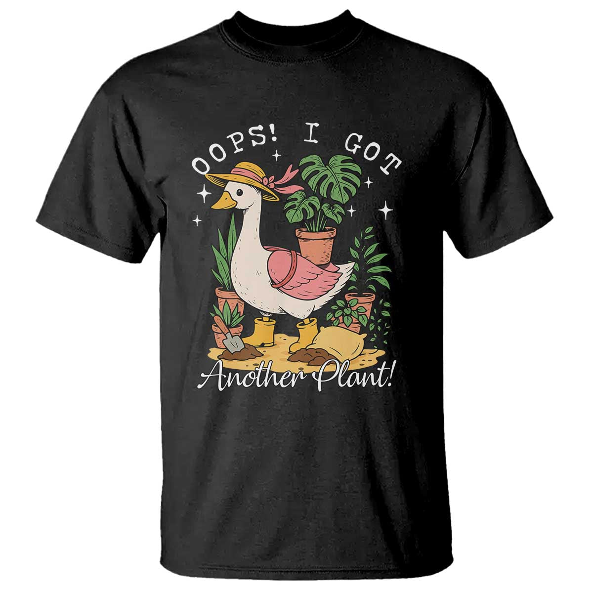 Funny Oops I Got Another Plant T Shirt Silly-Goose Gardener Plant Lady - Wonder Print Shop