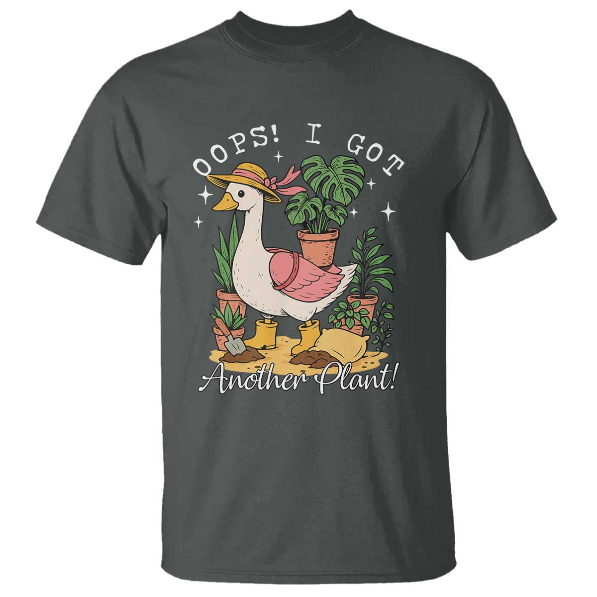 Funny Oops I Got Another Plant T Shirt Silly-Goose Gardener Plant Lady - Wonder Print Shop