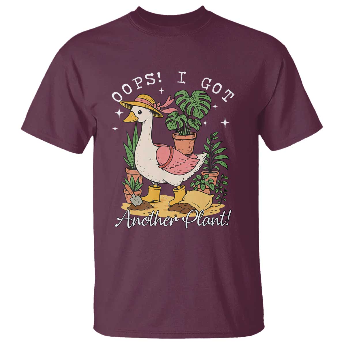 Funny Oops I Got Another Plant T Shirt Silly-Goose Gardener Plant Lady - Wonder Print Shop