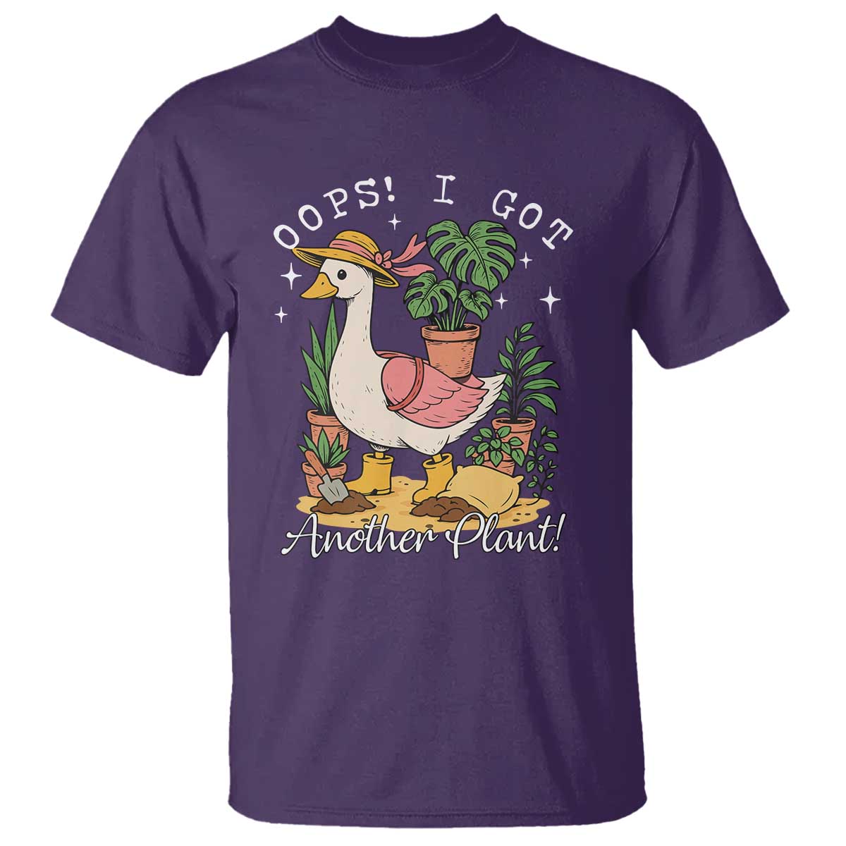 Funny Oops I Got Another Plant T Shirt Silly-Goose Gardener Plant Lady - Wonder Print Shop