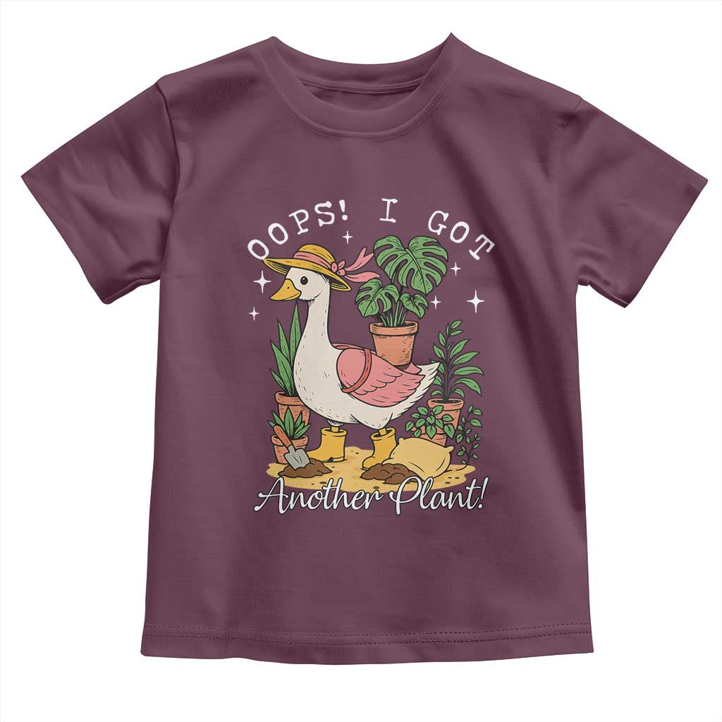 Funny Oops I Got Another Plant Toddler T Shirt Silly-Goose Gardener Plant Lady - Wonder Print Shop