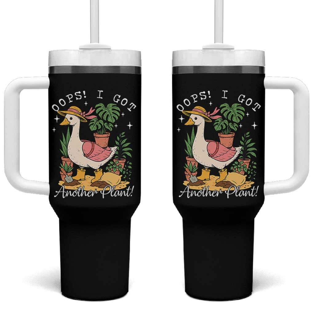 Funny Oops I Got Another Plant Tumbler With Handle Silly-Goose Gardener Plant Lady - Wonder Print Shop