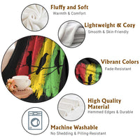 Three Birds Rasta Jamaica Reggae Music Throw Blanket - Wonder Print Shop