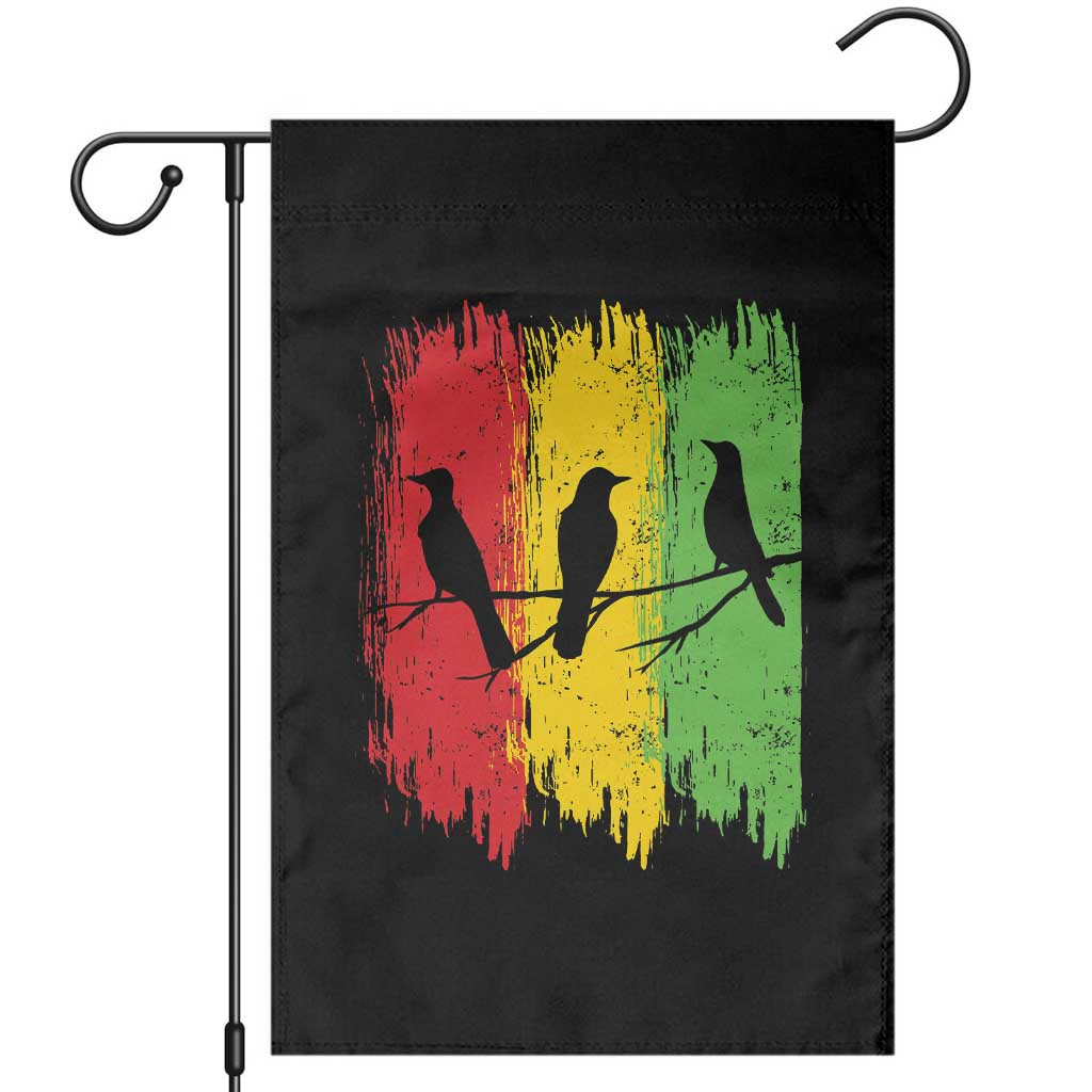 Three Birds Rasta Jamaica Reggae Music Garden Flag - Wonder Print Shop