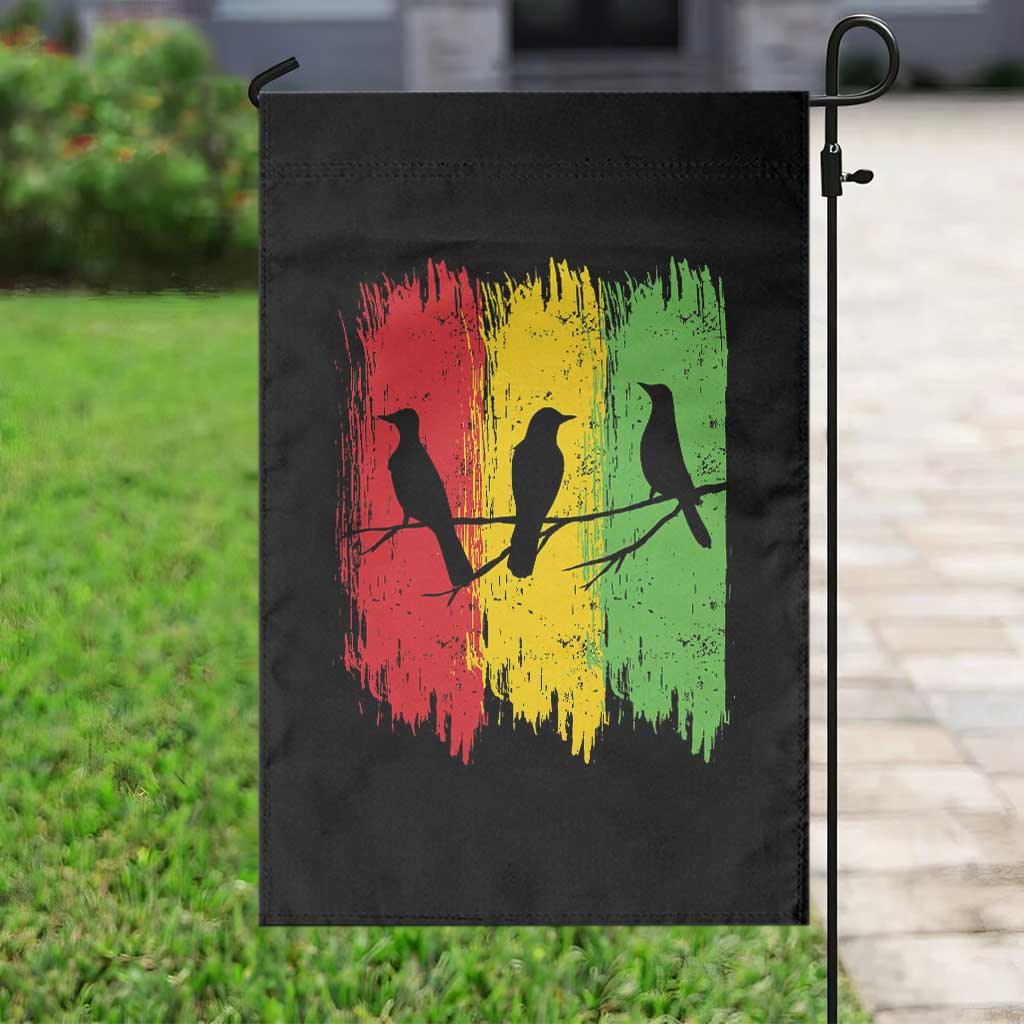 Three Birds Rasta Jamaica Reggae Music Garden Flag - Wonder Print Shop