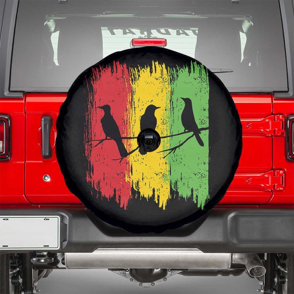 Three Birds Rasta Jamaica Reggae Music Spare Tire Cover - Wonder Print Shop