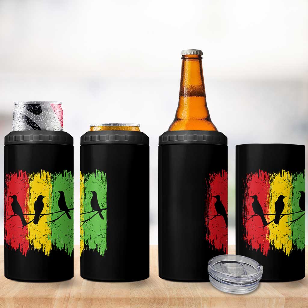 Three Birds Rasta Jamaica Reggae Music 4 in 1 Can Cooler Tumbler - Wonder Print Shop