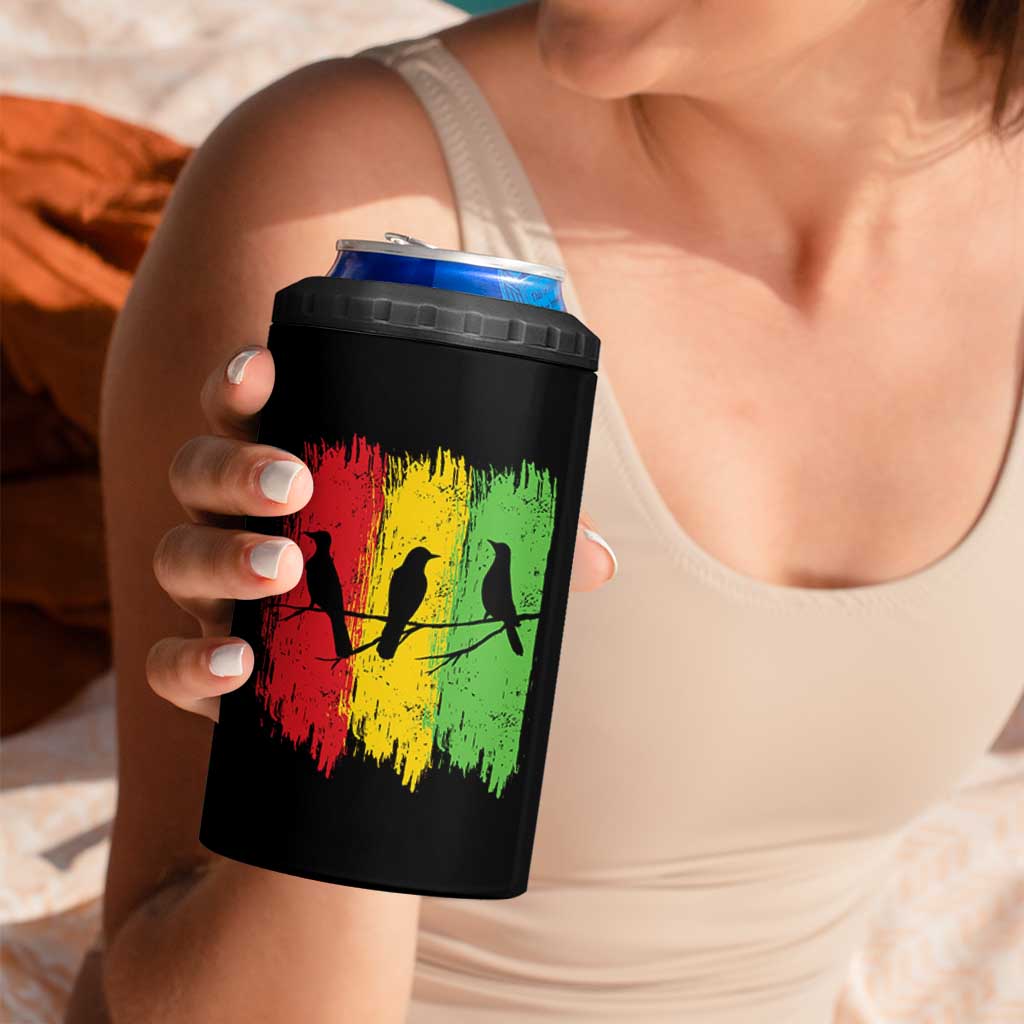 Three Birds Rasta Jamaica Reggae Music 4 in 1 Can Cooler Tumbler - Wonder Print Shop