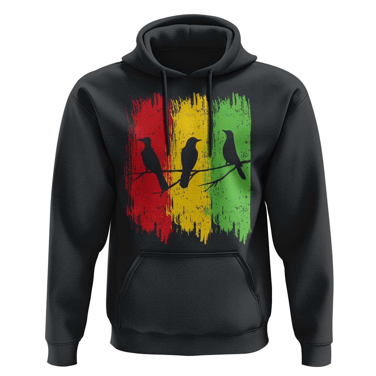 Three Birds Rasta Jamaica Reggae Music Hoodie - Wonder Print Shop