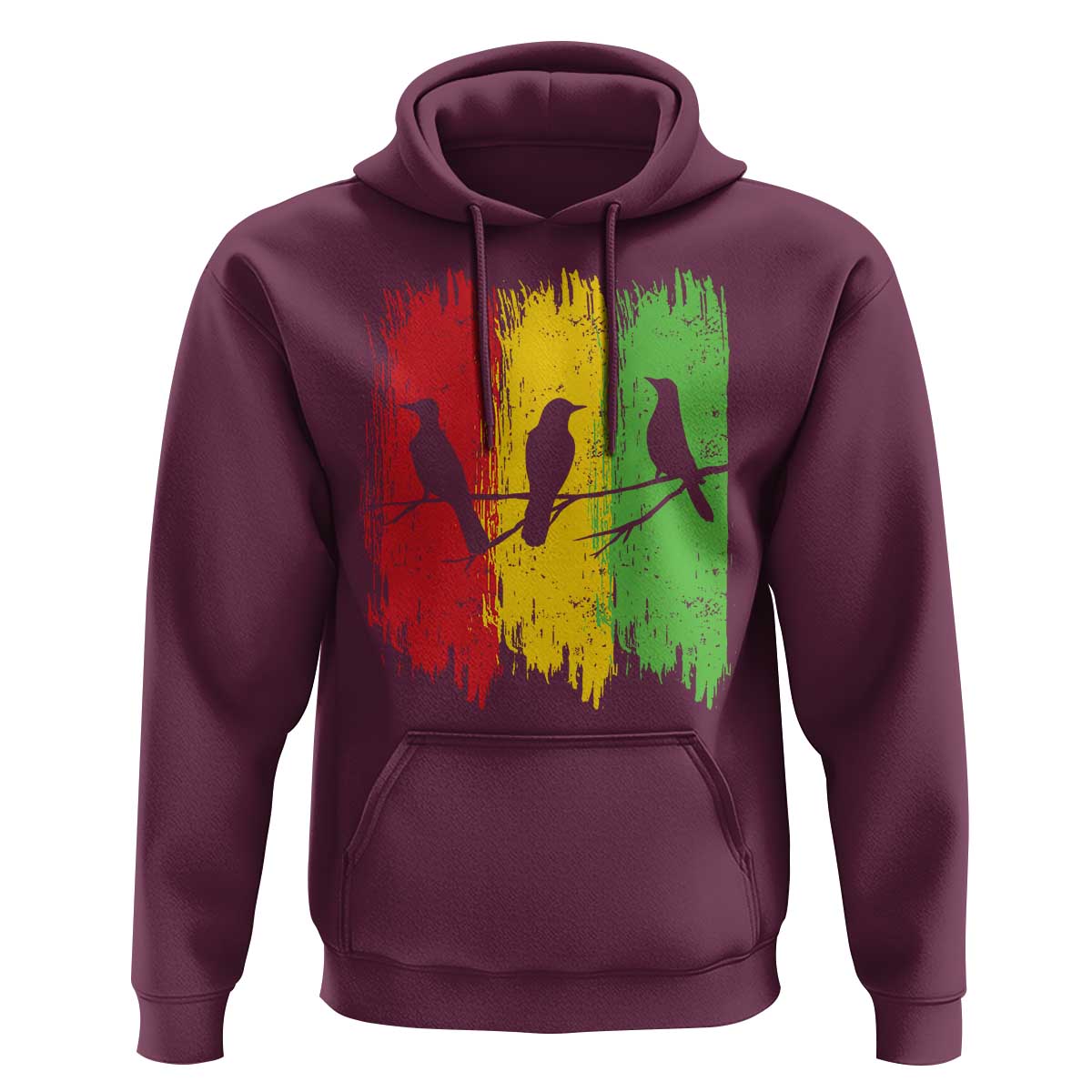 Three Birds Rasta Jamaica Reggae Music Hoodie - Wonder Print Shop