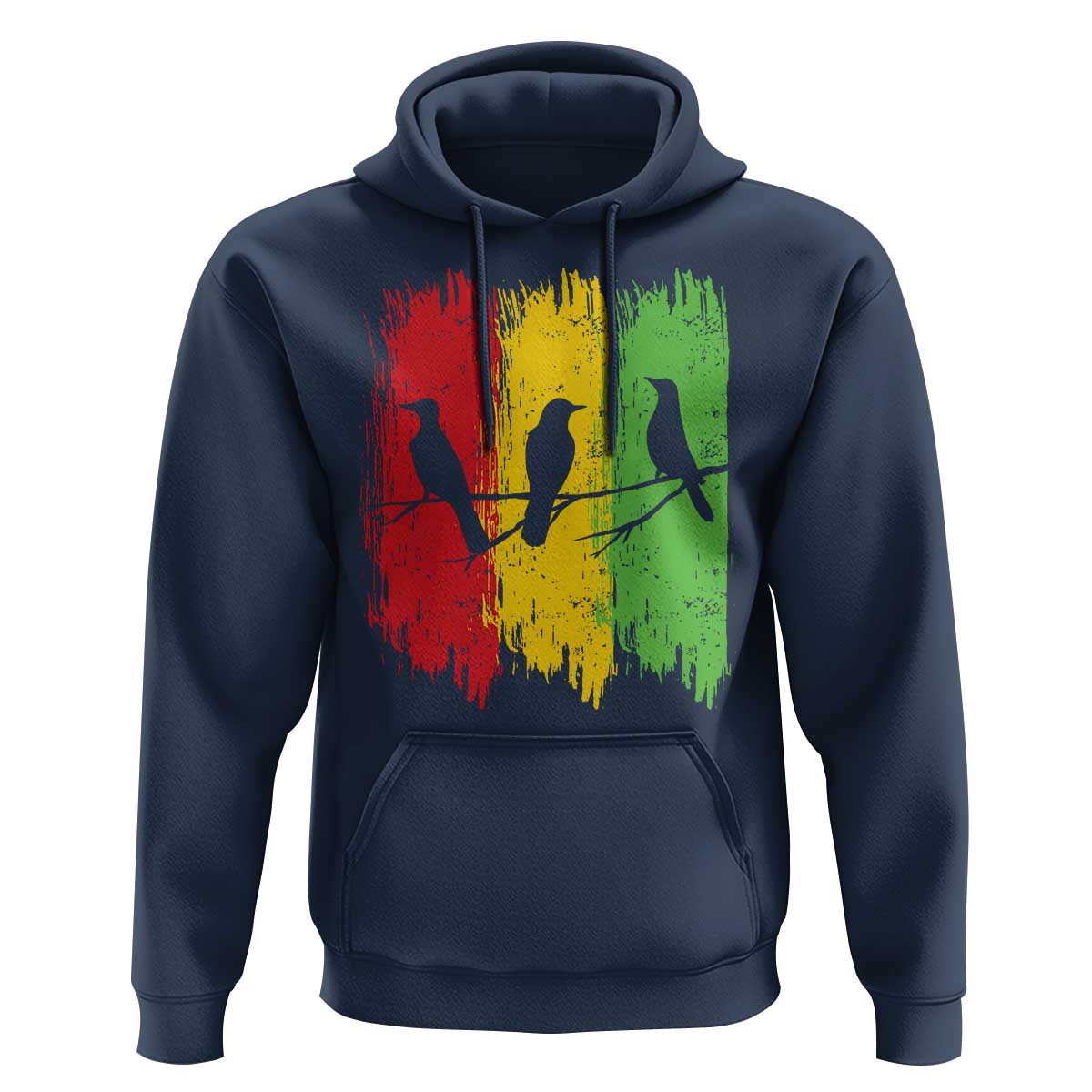 Three Birds Rasta Jamaica Reggae Music Hoodie - Wonder Print Shop
