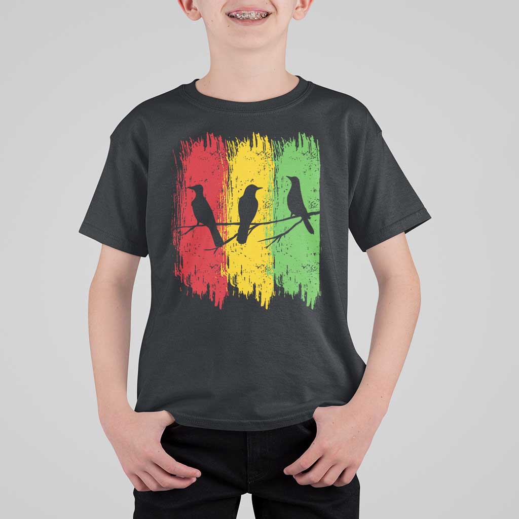 Three Birds Rasta Jamaica Reggae Music T Shirt For Kid - Wonder Print Shop