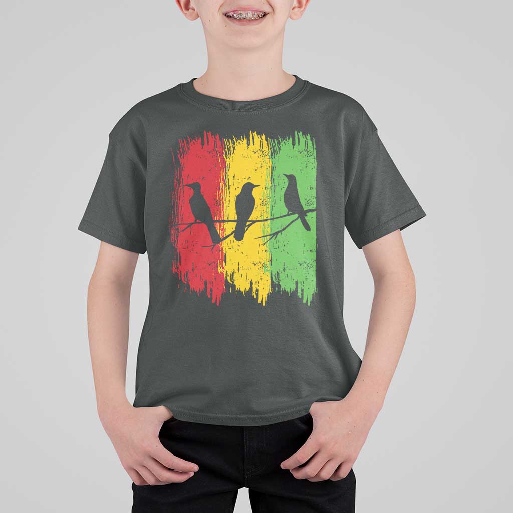 Three Birds Rasta Jamaica Reggae Music T Shirt For Kid - Wonder Print Shop