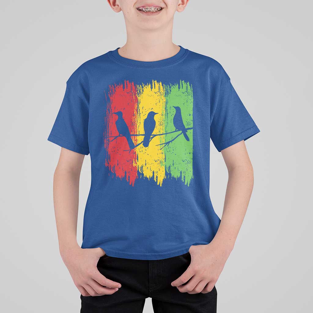 Three Birds Rasta Jamaica Reggae Music T Shirt For Kid - Wonder Print Shop