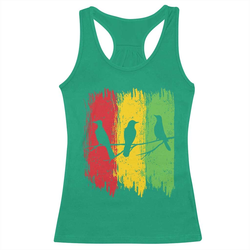 Three Birds Rasta Jamaica Reggae Music Racerback Tank Top - Wonder Print Shop