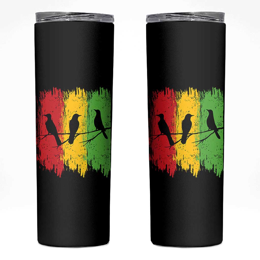 Three Birds Rasta Jamaica Reggae Music Skinny Tumbler - Wonder Print Shop